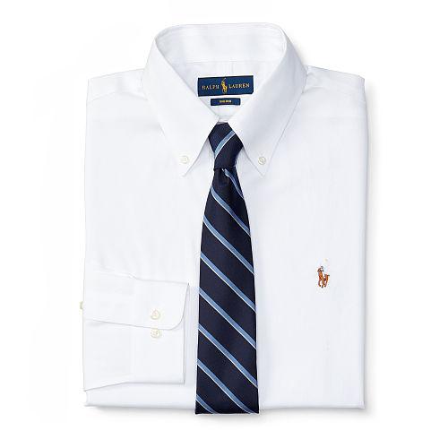 Polo Ralph Lauren Non-iron Oxford Dress Shirt White