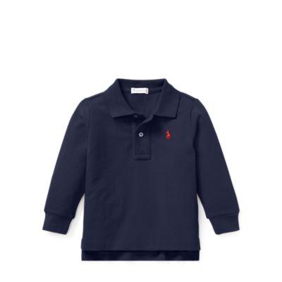 Ralph Lauren Cotton Mesh Polo Shirt Newport Navy 6m