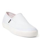 Polo Ralph Lauren Itford Canvas Slip-on Sneaker Pure White