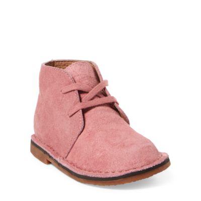 Ralph Lauren Carl Suede Chukka Boot Pink Suede