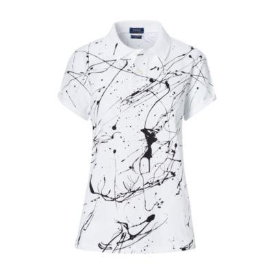 Ralph Lauren Paint-splattered Polo Shirt White