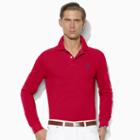 Polo Ralph Lauren Custom Fit Cotton Mesh Polo Rl 2000 Red