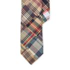 Polo Ralph Lauren Cotton Madras Narrow Tie Navy/red Multi