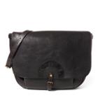 Ralph Lauren Rrl Tumbled Leather Messenger Bag Black