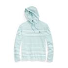 Ralph Lauren Striped Cotton Hooded T-shirt Deep Seafoam/white 1x Big