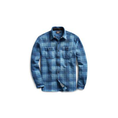 Ralph Lauren Cotton Jacquard Workshirt Rl 963 Indigo
