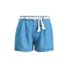 Ralph Lauren Rope-belt Linen Short Indigo