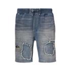 Ralph Lauren Indigo French Terry Short Dark Indigo Patchwork 1x Big
