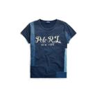 Ralph Lauren Patchwork Polo T-shirt Indigo Patchwork