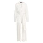 Ralph Lauren O'reilly Charmeuse Jumpsuit Linen White