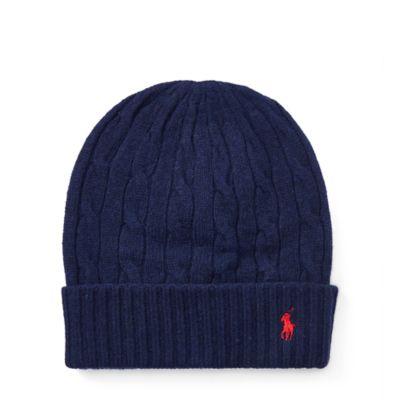 Ralph Lauren Cable Wool-cashmere Hat Bright Navy
