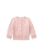 Ralph Lauren Cable-knit Cotton Cardigan Pink 12m