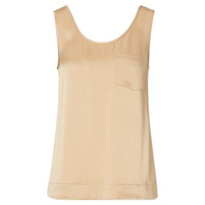 Ralph Lauren Lennox Satin Top Canyon