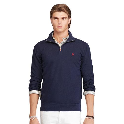 Polo Ralph Lauren Cotton Half-zip Pullover Cruise Navy