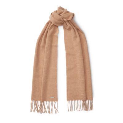 Ralph Lauren Basket-weave Cashmere Scarf Camel