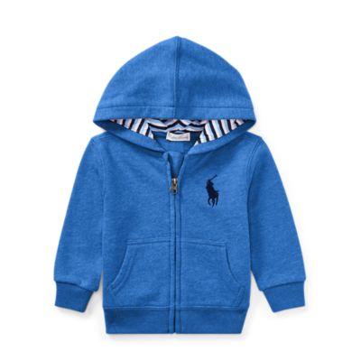 Ralph Lauren Cotton-blend-fleece Hoodie New Iris 3m