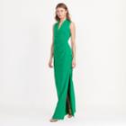 Ralph Lauren Lauren Ruched Jersey Gown Jardin Green