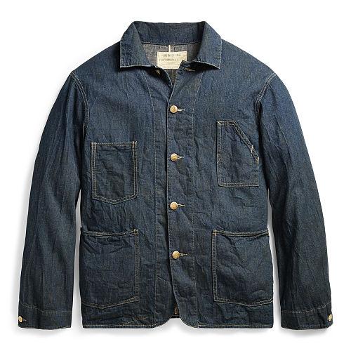Ralph Lauren Rrl Cotton-linen Engineer Coat