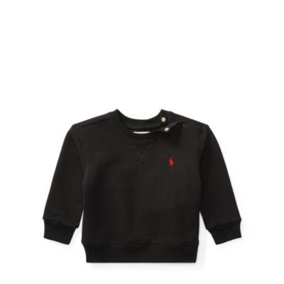 Ralph Lauren Cotton-blend-fleece Sweatshirt Polo Black 9m
