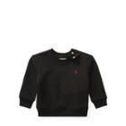 Ralph Lauren Cotton-blend-fleece Sweatshirt Polo Black 9m