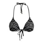 Ralph Lauren Ricky Laser-cut Bikini Top Black