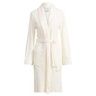 Ralph Lauren Quilted Shawl-collar Robe Ivory