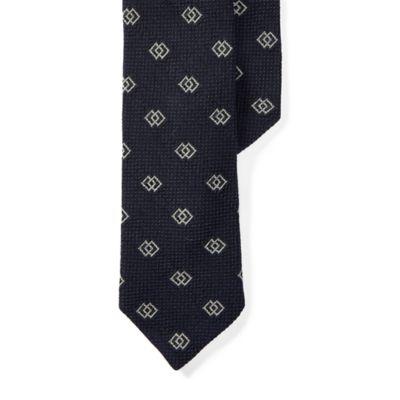 Ralph Lauren Diamond Silk Narrow Tie Navy