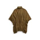 Ralph Lauren Wool-cashmere Poncho Olive
