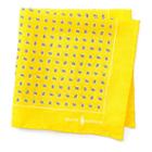 Polo Ralph Lauren Neat Linen Pocket Square Yellow