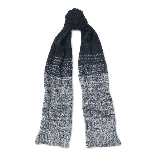 Ralph Lauren Lauren Dip-dyed Aran-knit Scarf Black