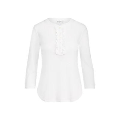Ralph Lauren Ruffled-trim Henley White