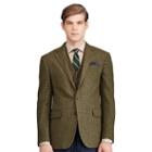 Polo Ralph Lauren Polo Glen Plaid Sport Coat Dark Olive W Blue