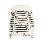 Ralph Lauren Floral Striped Cotton Top Multi