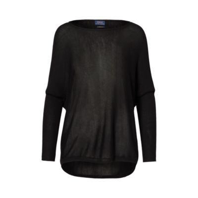 Ralph Lauren Draped Boatneck Sweater Black