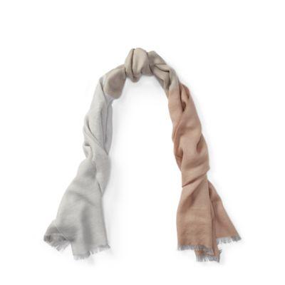 Ralph Lauren Color-block Herringbone Scarf Camel Tonal