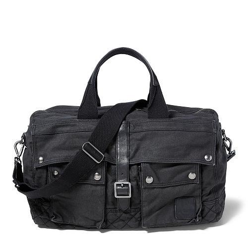 Polo Ralph Lauren Coated Canvas Duffel Bag Black