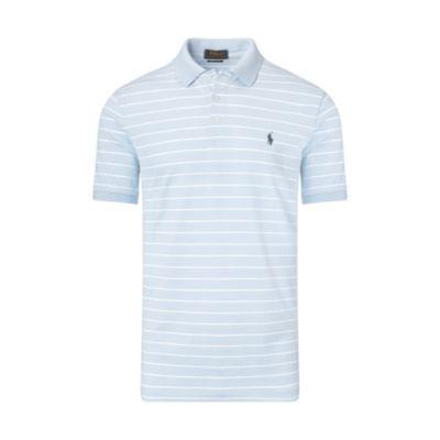 Ralph Lauren Slim Fit Stretch Mesh Polo Elite Blue/white