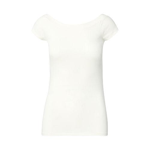 Ralph Lauren Lauren Cotton Off-the-shoulder Tee Herbal Milk