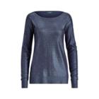 Ralph Lauren Metallic Cotton-blend Sweater Rl Navy