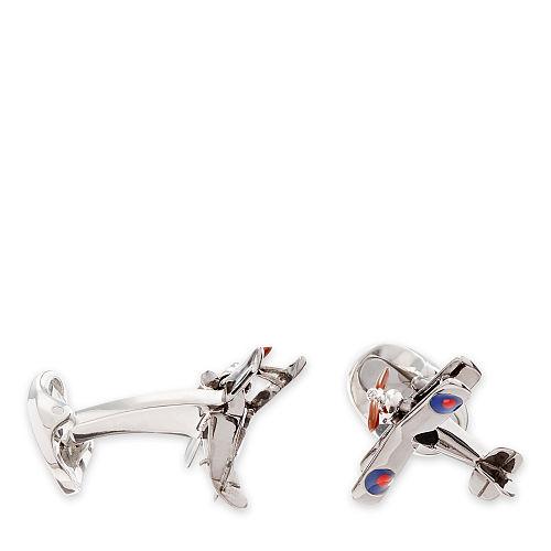 Ralph Lauren Silver Airplane Cuff Links Silver