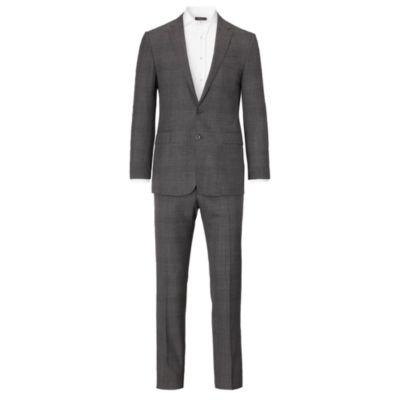 Ralph Lauren Connery Glen Plaid Wool Suit Grey And Black