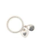 Ralph Lauren Heart-lock Charm Ring Antique Silver