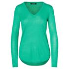 Ralph Lauren Lauren Petite Silk-blend V-neck Sweater Tropic Turquoise