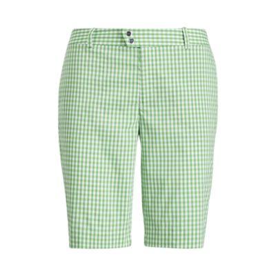 Ralph Lauren Gingham-print Cotton Short Green Gingham