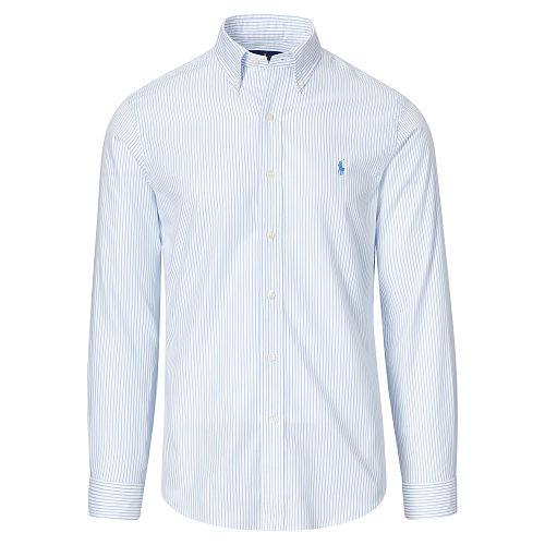 Polo Ralph Lauren Slim Fit Cotton Dobby Shirt White/blue
