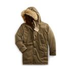 Ralph Lauren Shearling-trim Down Parka Olive