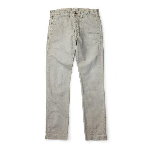 Ralph Lauren Rrl Slim Fit Cotton Chino Clapboard Grey