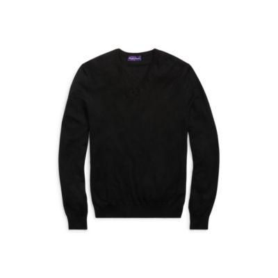 Ralph Lauren Cashmere V-neck Sweater Classic Black