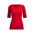 Ralph Lauren Rib-knit Boatneck Top Lipstick Red Lp