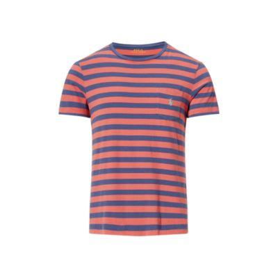 Ralph Lauren Cotton Jersey Pocket T-shirt Western Red/observer Blue